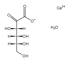 D-arabino-[2]hexulosonic acid , calcium salt Structure