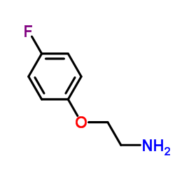 2-(4-氟苯氧基)-1-乙胺结构式