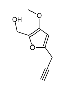(3-methoxy-5-prop-2-ynylfuran-2-yl)methanol结构式