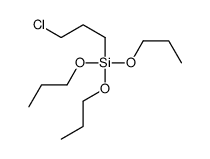(3-chloropropyl)tripropoxysilane structure