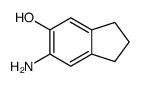 6-amino-2,3-dihydro-1H-inden-5-ol结构式