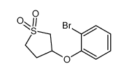 3-(2-bromophenoxy)thiolane 1,1-dioxide结构式