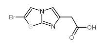 2-(2-溴咪唑并[2,1-b]噻唑)乙酸结构式