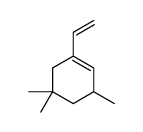 1-ethenyl-3,5,5-trimethylcyclohexene结构式