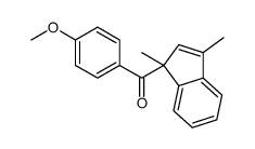 (1,3-dimethylinden-1-yl)-(4-methoxyphenyl)methanone结构式
