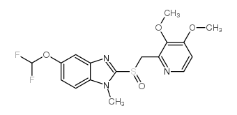 N-甲基泮托拉唑,1和3异构体的混合物结构式
