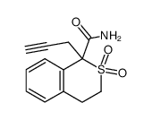 2,2-dioxo-1-prop-2-ynyl-2λ6-isothiochroman-1-carboxylic acid amide结构式