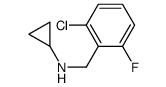 (2-氯-6-氟苄基)环丙胺结构式