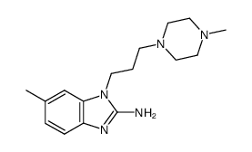 6-methyl-1-[3-(4-methyl-piperazin-1-yl)-propyl]-1H-benzoimidazol-2-ylamine Structure