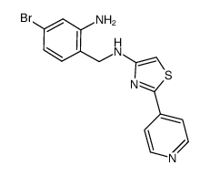 [(2-amino-4-bromophenyl)methyl][2-(4-pyridyl)-1,3-thiazol-4-yl]amine Structure