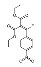 diethyl 2-[fluoro-(4-nitrophenyl)methylidene]propanedioate Structure