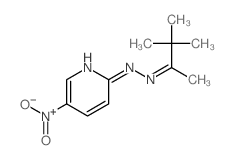 2-Butanone,3,3-dimethyl-, 2-(5-nitro-2-pyridinyl)hydrazone Structure