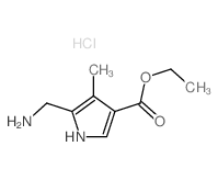 ethyl 5-(aminomethyl)-4-methyl-1H-pyrrole-3-carboxylate Structure