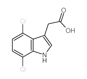 2-(4,7-dichloro-1H-indol-3-yl)acetic acid Structure