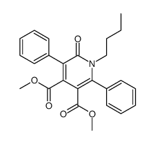 1-butyl-6-oxo-2,5-diphenyl-1,6-dihydro-pyridine-3,4-dicarboxylic acid dimethyl ester结构式