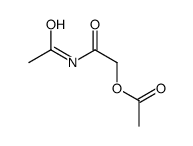 (2-acetamido-2-oxoethyl) acetate Structure