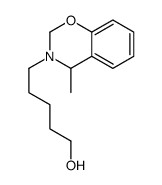 5-(4-methyl-2,4-dihydro-1,3-benzoxazin-3-yl)pentan-1-ol结构式