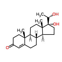 4-孕烯-17α,20α-二醇-3-酮结构式