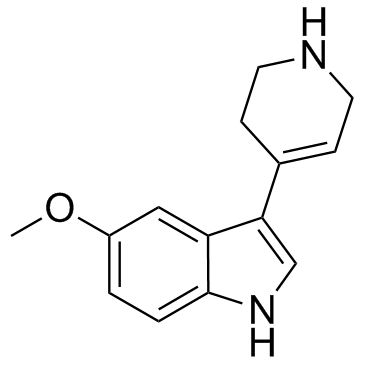 5-甲氧基-3-(1,2,3,6-四氢吡啶-4-基)-1H-吲哚结构式