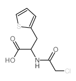 2-[(2-chloroacetyl)amino]-3-thiophen-2-yl-propanoic acid Structure