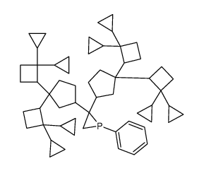2,2-bis[3,3-bis(2,2-dicyclopropylcyclobutyl)cyclopentyl]-1-phenylphosphirane Structure