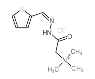 Ethanaminium,N,N,N-trimethyl-2-oxo-2-[2-(2-thienylmethylene)hydrazinyl]-, chloride (1:1) Structure