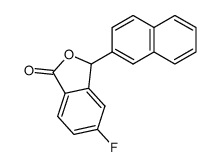 5-fluoro-3-naphthalen-2-yl-3H-isobenzofuran-1-one Structure