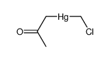 (chloromethyl)(2-oxopropyl)mercury Structure