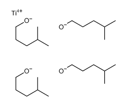 titanium tetrakis(4-methylpentanolate) Structure