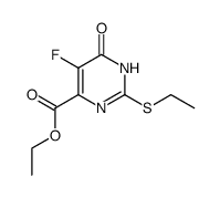 2-ethylsulfanyl-5-fluoro-6-oxo-1,6-dihydro-pyrimidine-4-carboxylic acid ethyl ester Structure