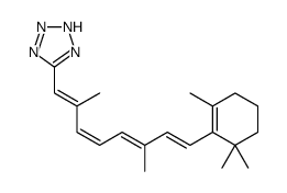 5-[(1E,3E,5E,7E)-2,6-dimethyl-8-(2,6,6-trimethylcyclohexen-1-yl)octa-1,3,5,7-tetraenyl]-2H-tetrazole结构式
