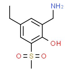 Phenol, 2-(aminomethyl)-4-ethyl-6-(methylsulfonyl)- (9CI) Structure