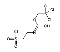 2,2,2-trichloroethyl N-(2-chlorosulfonylethyl)carbamate Structure