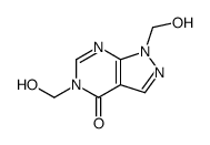 1,5-bis(hydroxymethyl)pyrazolo[3,4-d]pyrimidin-4-one结构式