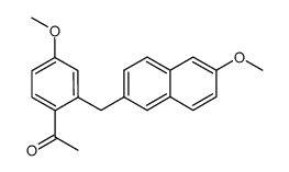 1-(4-methoxy-2-((6-methoxynaphthalen-2-yl)methyl)phenyl)ethan-1-one结构式