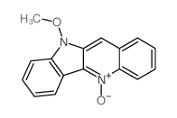 10-Methoxy-5,10-dihydro-4aH-indolo(3,2-b)quinoline 5-oxide structure