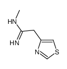 4-Thiazoleacetamidine,N-methyl- (8CI)结构式