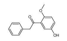 1-(5-hydroxy-2-methoxyphenyl)-2-phenylethan-1-one Structure