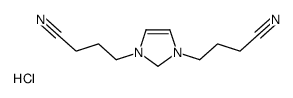 1,3-双(3-氰丙基)咪唑鎓氯化物结构式