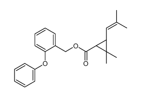 (2-phenoxyphenyl)methyl (1R,3R)-2,2-dimethyl-3-(2-methylprop-1-enyl)cyclopropane-1-carboxylate Structure