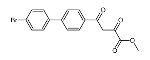 methyl 4-(4'-bromo[1,1'-biphenyl]-4-yl)-2,4-dioxobutanoate Structure