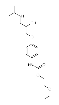 2-ethoxyethyl N-[4-[2-hydroxy-3-(propan-2-ylamino)propoxy]phenyl]carbamate结构式