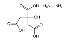 hydrazine,2-hydroxypropane-1,2,3-tricarboxylic acid Structure