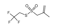 S-(2,2,2-trifluoroethyl) 2-methylprop-2-ene-1-sulfothioate结构式