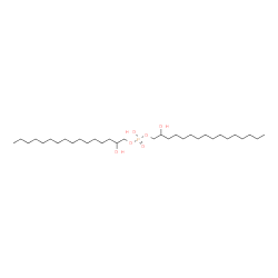 Bis(2-hydroxyhexadecyl) hydrogen phosphate structure