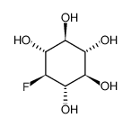 1-deoxy-1-fluoro-scyllo-inositol Structure