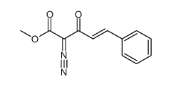 2-diazo-3-oxo-5-phenyl-pent-4-enoic acid methyl ester结构式