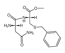N-L-asparaginyl-S-benzyl-L-cysteine methyl ester Structure