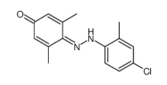 4-[(4-chloro-2-methylphenyl)hydrazinylidene]-3,5-dimethylcyclohexa-2,5-dien-1-one Structure