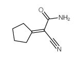 Acetamide,2-cyano-2-cyclopentylidene- Structure